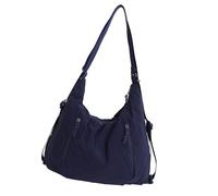 Spazioso zaino interno, borsa a tracolla in nylon che garantisce la sicurezza degli oggetti durante i pendolari e offre comfort e stile. Borsa a tracolla leggera in nylon per donne e, Blu