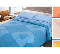 SpazioTessile Coperta Misto Lana Rombi 4 Colori Singolo Piazza e Mezza Matrimoniale e Maxi (Arancione, 1 Piazza,Singolo)