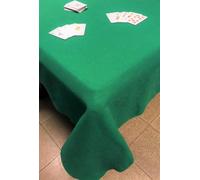 SpazioTessile Copritavolo Mollettone Salvatavolo Feltro Verde da Gioco Poker Senza Elastico (Rettangolare 140x450)