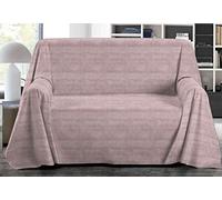 SpazioTessile Copritutto Arredatutto Telo arredo Copridivano Copriletto Bon Bon Letto Divano 100% Puro Cotone Misure Maxi (Beige, 500x300)