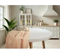 SpazioTessile - Mollettone Tavolo Rotondo SalvaTavolo SottoTovaglia in Feltro, Tovaglia Copritavolo Lavabile con Elastico Perimetrale, Proteggitavolo da Urti e Graffi - Diametro 190cm per Tavolo 170cm