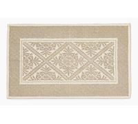 SpazioTessile Tappeto Sardo Natural Passatoia Sotto Vaso Salotto Bagno Camera 100% Cotone (Beige, 55x140)