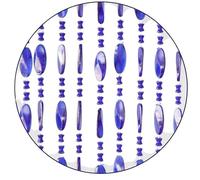 SpazioTessile Tenda Perline Colorate In PVC Antimosca Universale per Porta Finestra 8 Varianti (Blu, 140x230 112 Fili)