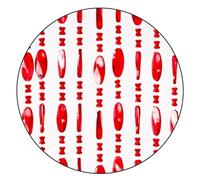 SpazioTessile Tenda Perline Colorate In PVC Antimosca Universale per Porta Finestra 8 Varianti (Rosso, 120x220 96 Fili)