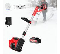 Spazzaneve A Batteria Da 20 V Per Vialetto, Percorso Di Sgombero Di 32 Cm, Gittata Di Lancio Di 6 M, Pala Da Neve Elettrica Per Vialetto, Con Impugnatura Regolabile, Per Patio Onebattery-3000mAh