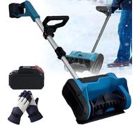 Spazzaneve A Batteria per Esterni - Pala da Neve Elettrica Senza Spazzole da 600 W con Scivolo A 3 Vie, Batteria A Lunga Durata, Rimuove La Neve Senza Sforzo Dove Vuoi 1battery