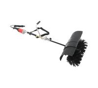 Spazzaneve elettrico 2 in 1 con ventilatore, scopa a motore portatile, larghezza spazzola 55 cm, spazzaneve soffiatore per la pulizia di prato, foglie, erba artificiale