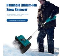 Spazzaneve elettrico a spinta manuale Rimozione della neve agli ioni di litio Spazzaneve pieghevoli magiche per la pulizia della neve per uso domestico (SIN BATTERIA)