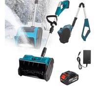 Spazzaneve Elettrico, Pala Da Neve A Batteria Da 1200 W Con Batterie Al Litio E Caricabatterie, Regolazione In Tre Direzioni, Pala Per Rimozione Neve Spazzata Per Una Dist Brushless motor Battery * 1
