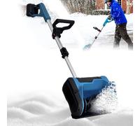 Spazzaneve elettrico senza fili con manico regolabile, larghezza di pulizia 31 cm, per la rimozione della neve del patio di casa