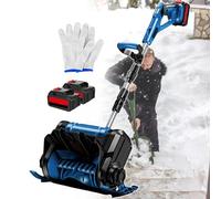 Spazzaneve elettrico, spazzaneve portatile con asta in lega di alluminio, design pieghevole, regolazione del soffiaggio a 3 vie, larghezza di pulizia 30 cm per cortile e proprietà