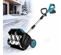 Spazzaneve professionale a batteria | Scarico neve regolabile, for vialetti e camminamenti.(3000 mAh,Two batteries)