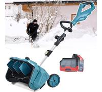 Spazzaneve Senza Spazzole da 1000 W-Pala da Neve Senza Fili-Spazzaneve Elettrico da 20 Cm di profondità-Spazzaneve da 40,7 Cm di Larghezza-Spazzaneve Elettrico Professionale 1battery