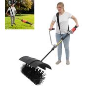 Spazzatrice 2 in 1 con ventilatore, scopa elettrica 55 cm di larghezza, spazzaneve spazzaneve spazzaneve soffiatore di foglie, per la pulizia di prato, foglie, erba artificiale e pietrisco