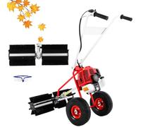 Spazzatrice a benzina, 1,7 cv a 2 tempi, larghezza di lavoro 60 cm, pala da neve manuale per vialetto, prato, boulevard - EU Stock