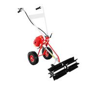 Spazzatrice a benzina 43CC 1250 W manuale scopa motore 1,7 HP spazzola per rimozione erbacce selvatiche, spazzaneve per esterni