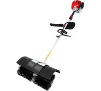 Spazzatrice a Benzina, Manuale o a Spinta, con Testina Nylon da 52 cm e Copertura per Prato Sintetico, Vialetto, Giardino, Neve e Detriti, Motore 2 o 4 Tempi