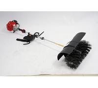 Spazzatrice manuale con spazzola in nylon, 52 cc, a 2 tempi, a benzina, serbatoio da 1 l, ideale per prati artificiali, strade, fattorie, vialetti, marciapiedi