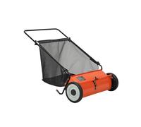 Spazzatrice Spinta 21" 4 Spazzole | Acciaio Resistente, Sacco 3,5ft³, Altezza Regolabile, Silenziosa Per Prati e Cortili