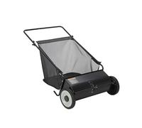 Spazzatrice Spinta 21" 4 Spazzole | Acciaio Resistente, Sacco 3,5ft³, Altezza Regolabile, Silenziosa Per Prati e Cortili