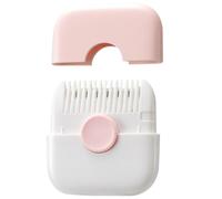 Spazzatura del taglio dei capelli per le donne per donne 2 in 1 mini portatile grazioso spazzola per capelli staccabile manopola a prova di polvere regolabile in acciaio inossidabile per capelli, tip