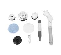 Spazzino elettrico Scrubber senza cordoncino Multifunzionale bagno lungo manico lungo la pulizia di potenza con teste di spazzole sostituibili