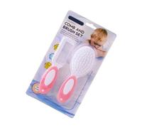 Spazzola 2 in 1 in silicone morbido per pelli sensibili, 0-12 mesi, con pettine