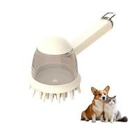Spazzola 3 in 1 per cani con dispenser di sapone, spazzola per doccia in silicone per gatti e cani, spazzola da bagno per cani, massaggi, spazzola per il bagno, Furminator per cani, spazzola per