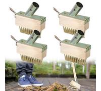 Spazzola, 4 Pcs Diserbo Spazzola, Ricambio Spazzola per Erbacce da Giardino, Spazzola per Fughe con Gancio, Spazzola per Fugh, Spazzola in Acciaio per Muschio e Erbacce, Spazzola di Rimozione Muschio