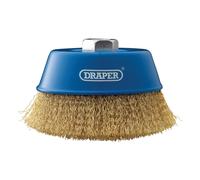 Spazzola A Coppa In Acciaio Crimpata Brassed M14 Draper 125Mm 41446