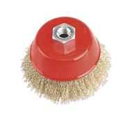 Spazzola A Coppa In Acciaio Ottone Sealey - 100Mm M14 X 2Mm Cbc100