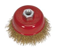 Spazzola A Coppa In Acciaio Ottone Sealey 75Mm M10 X 1.5Mm CBC75