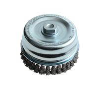 Spazzola A Coppa Lessmann Knot 125Mm M14X2.0, 0.50 Filo D'Acciaio LES487217
