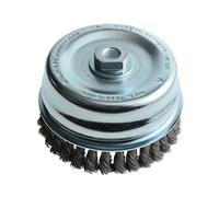 Spazzola A Coppa Lessmann Knot 125Mm M14X2.0, 0.50 Filo D'Acciaio LES487217