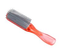 Spazzola a cuscino a 9 file per capelli ricci - Pettine districante professionale per lo styling con denti rotondi impugnatura ergonomica calore del cuoio capelluto - Materiale