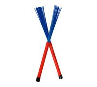 Spazzola a Fili per Batteria Telescopica, Set per Jazz e Box Drum | Impugnatura Antiscivolo in Gomma e Plastica, Facile da Riporre e Portare, Blu, per Fan e Principianti