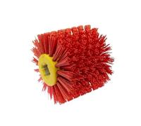 Spazzola a filo rotante in acciaio, Spazzola a tamburo in filo abrasivo 120x100x19 mm, grana rossa P80 o P240 for lucidatura, sbavatura(P240 Wheel Only)