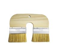 Spazzola a forma di U per staining | Spazzola a doppio bristle Color Stain Brush con applicatore a forma di U, ideale per superfici interne ed esterne, come muri di, ponti, baghroom, showers