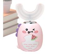 Spazzola a forma di U - Spazzolino da denti a ultrasuoni per bambini di età | Silicone morbido con timer intelligente, 3 modalità di pulizia, strumento delicato per bambini in età prescolare