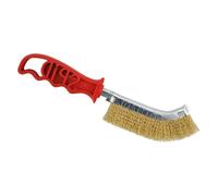Sit Tecnospazzole 10 Spazzola a Mano Spid a Filo Ondulato in Acciaio, Red
