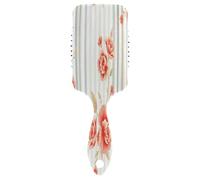 Spazzola a pettine per capelli a strisce con fiori, spazzole districanti per capelli, spazzola per capelli sani, spazzole per capelli grandi da donna