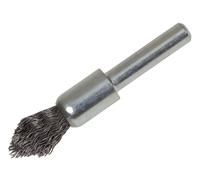 LESSMANN - Spazzola a pennello appuntita, filo in acciaio da 0,30 mm, ⌀ Spazzola D1: 12 mm 12