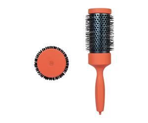 Spazzola a rullo in ceramica rinforzata in alluminio per riccioli da salone di protezione termica con manico in legno di faggio antiscivolo impugnatura spazzola arricciacapelli per lo styling