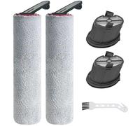 Spazzola a rullo lavabile e kit filtro HEPA per aspirapolvere Mova X4 Pro Wet Dry Accessori di ricambio, 2 spazzole rotanti, 2 filtri HEPA, 1 strumento di pulizia