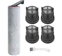 Spazzola a rullo lavabile e kit filtro HEPA per aspirapolvere Mova X4 Pro Wet Dry Accessori di ricambio, 1 spazzola rotante, 4 filtri HEPA, 1 strumento di pulizia
