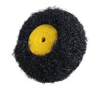 Spazzola a rullo per angoli per bordi interni e pareti, testa in nylon con manico in metallo, strumento di finitura professionale per appassionati di fai da te, nero 42 cm (testa singola)