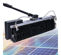 Spazzola a Rullo per la Pulizia Solare, Kit di Pulizia Elettrico a Rullo da 11,4-24,6 Piedi - Spazzola per Il Lavaggio dei Pannelli solari Regolabile a 360° per Uso Esterno, Ideale per laghe