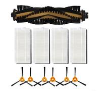 Spazzola a rullo principale, 1 set di spazzole a rullo principale, kit di filtri laterali per Cecotec per Conga M50 M50 per robot aspirapolvere X-Treme, parti di ricambio in plastica di nylon per la