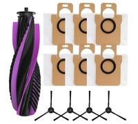 Spazzola a rullo principale di ricambio per spazzola laterale e sacchetti di raccolta per robot aspirapolvere JONR P20 Pro, componenti per la pulizia di angoli bordi e tappeti (A)