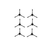 Spazzola a rullo Spazzola laterale Panno for mocio HEPA compatibile con Tefal Rowenta ROWENTA X-PLORER 75 RR8577WH Accessori for aspirapolvere robot(6 pcs)